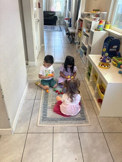 Cozy preschool reading corner with bookshelves, educational toys, and learning materials