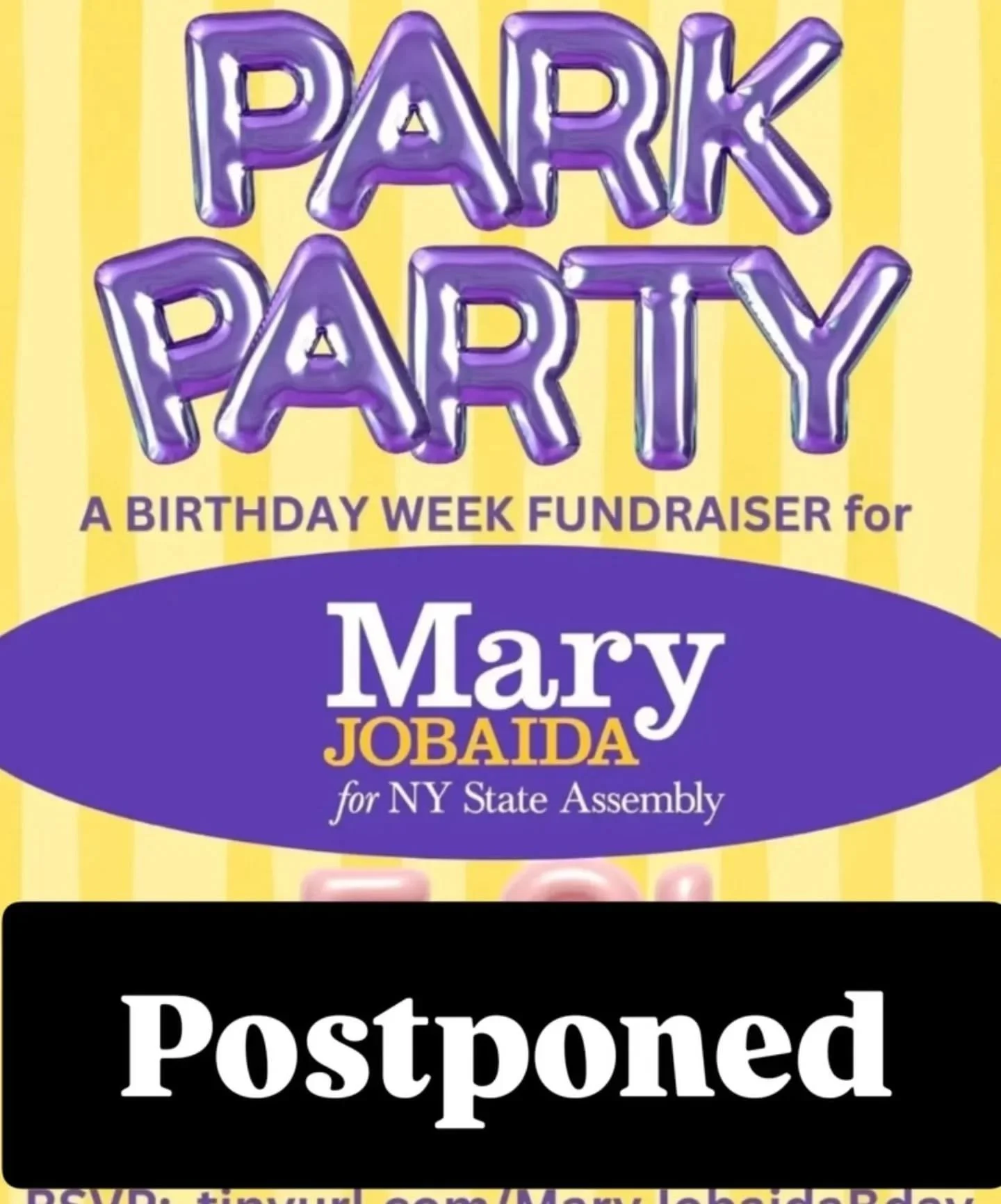 That darn weather. We will wait for sunnier skies to reschedule. Stay tuned!