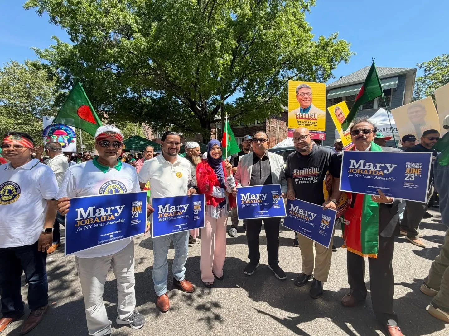 I'm overjoyed to spend part of my birthday weekend at the NYC Bangladesh Day Parade in Jackson Heights.  I'm proud to be from a tiny village but now I double-degreed educator running to uplift Bangladeshi and ALL community voices for NYS District 36 