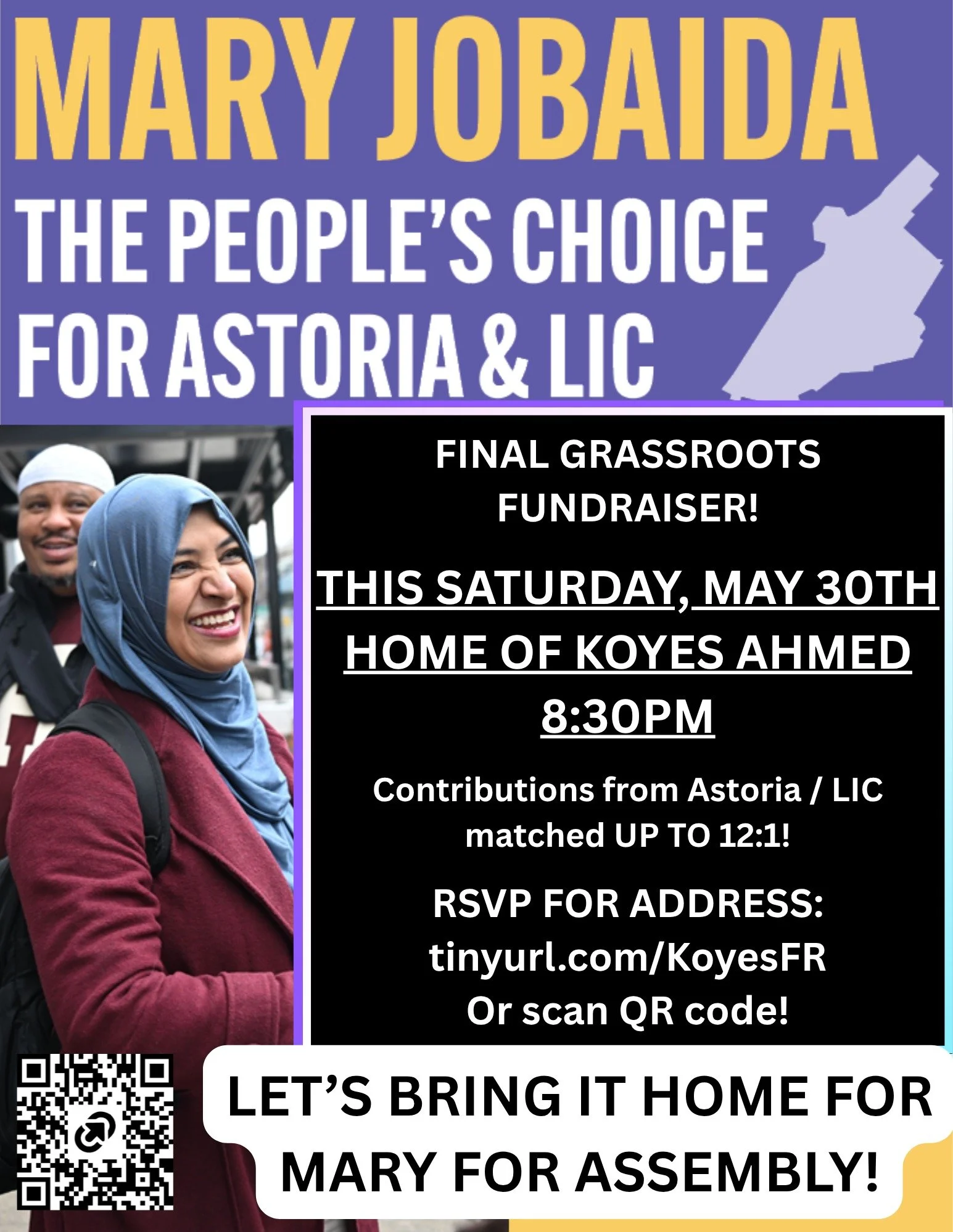Join us THIS SATURDAY at 8:30PM for a great time, a great candidate and the best possible future for Astoria and LIC! <3

tinyurl.com/KoyesFR