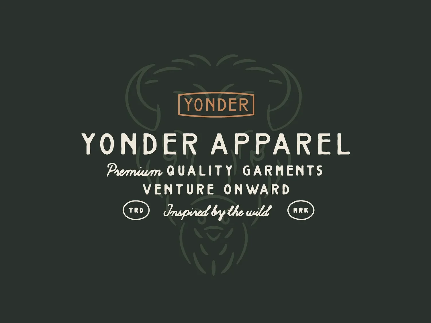 Yonder Apparel - Bison Illustration