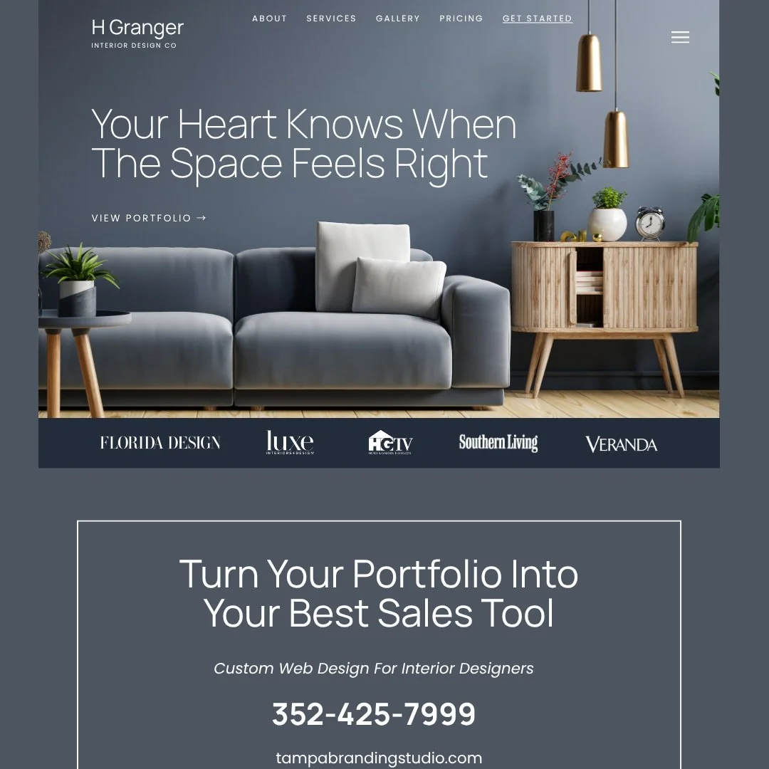 For interior designers, the website has a pretty important job. Someone might find you through Instagram, Google, a referral, or even a feature they saw somewhere else, but eventually they&rsquo;re going to start clicking around to see if you&rsquo;r