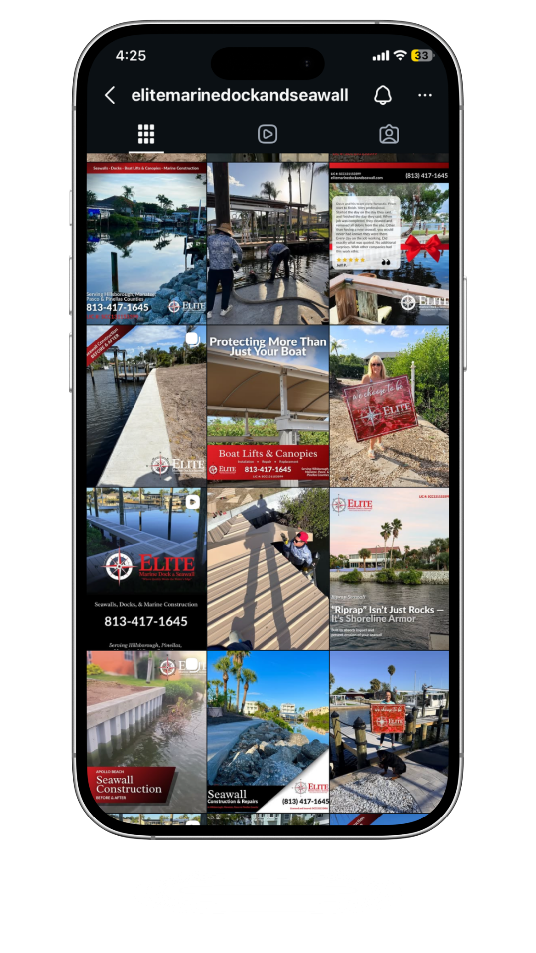 elite marine dock and seawall case study