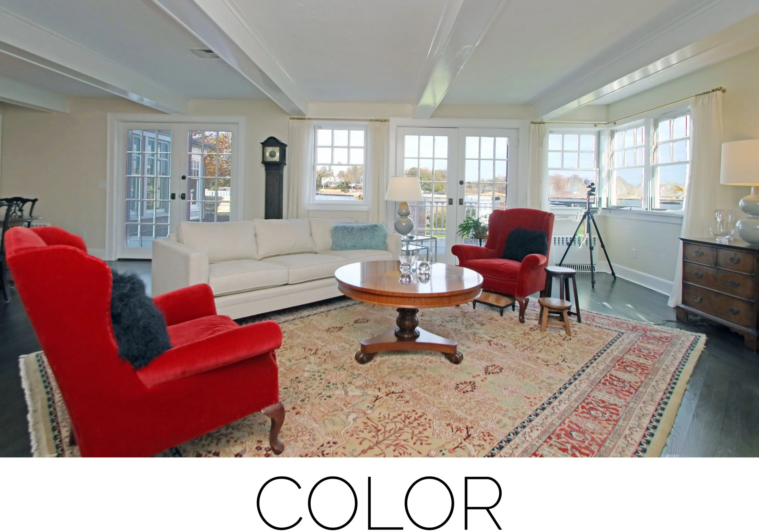 Wall colors, trim, cabinetry, and whole-room palettes with confident final choices. From 2 hours.