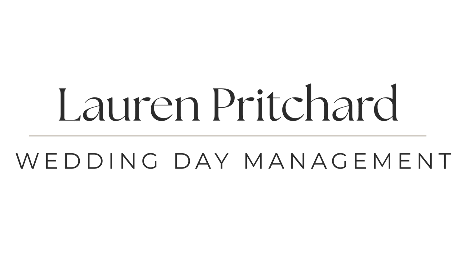 Lauren Pritchard | Wedding Day Management