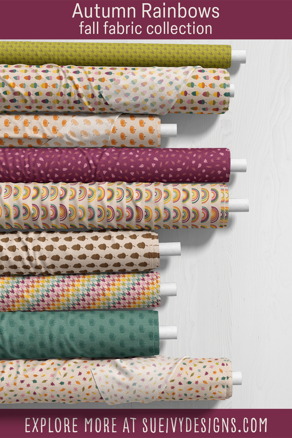 Autumn Rainbows Fall Fabric Collection
