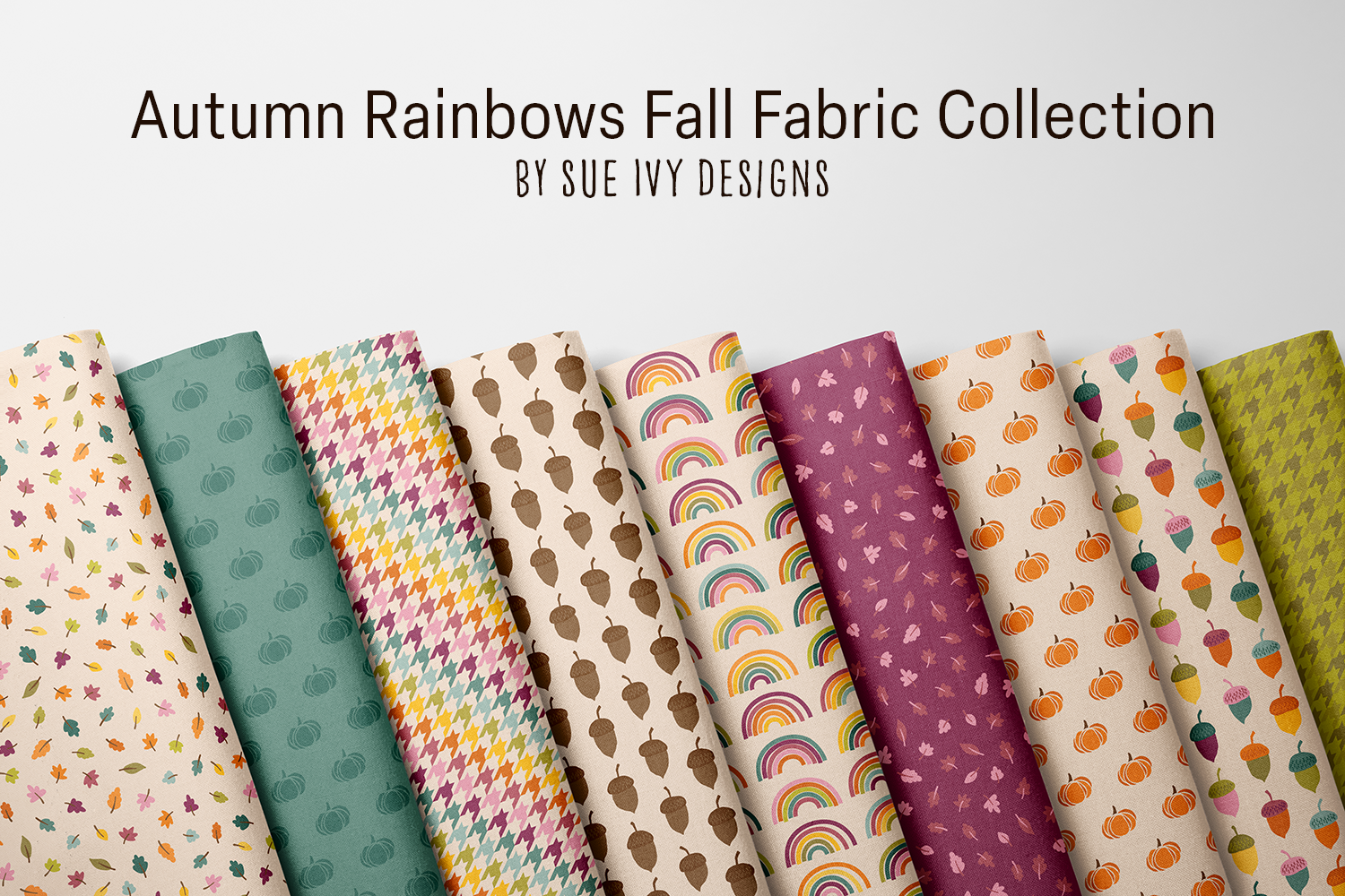 Fall in Full Color — the Autumn Rainbows Fabric Collection