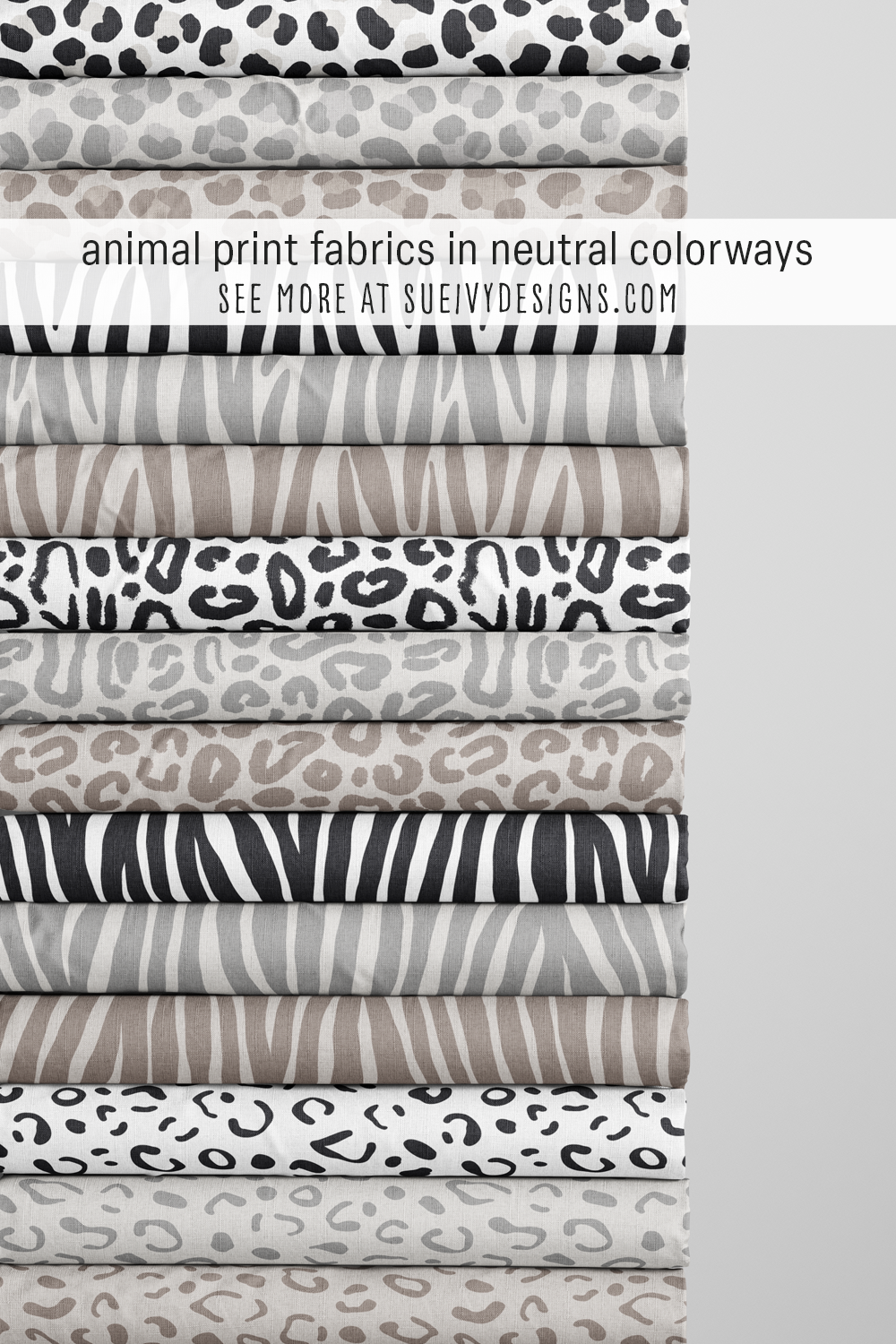 Animal Print Fabric — Neutrals