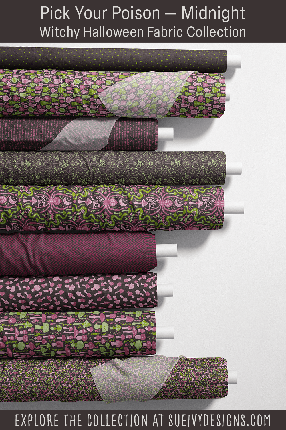 Pick Your Poison: Dark Witchy Fabric
