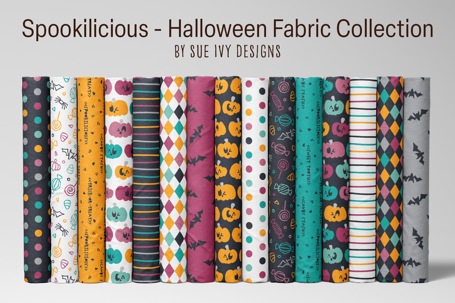Spookilicious: A Playful, Doodled Halloween Fabric Collection