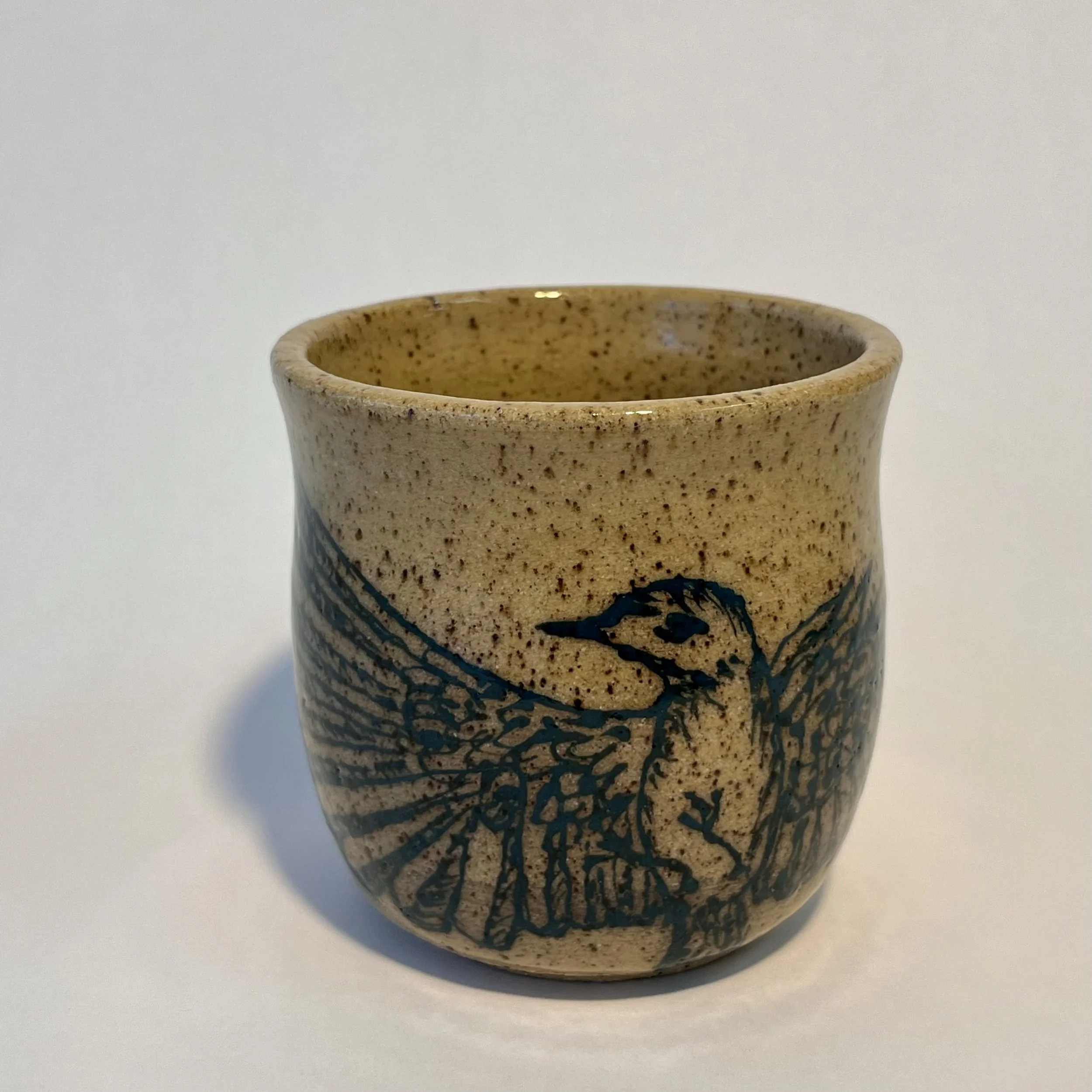 Speckled Teal Bird Mug