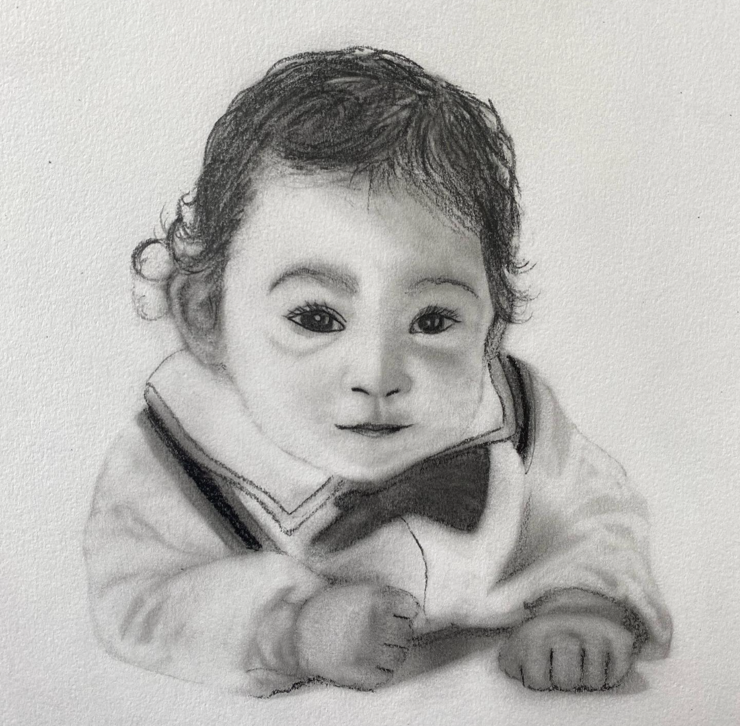 My wonderful nephew captured in pencil 