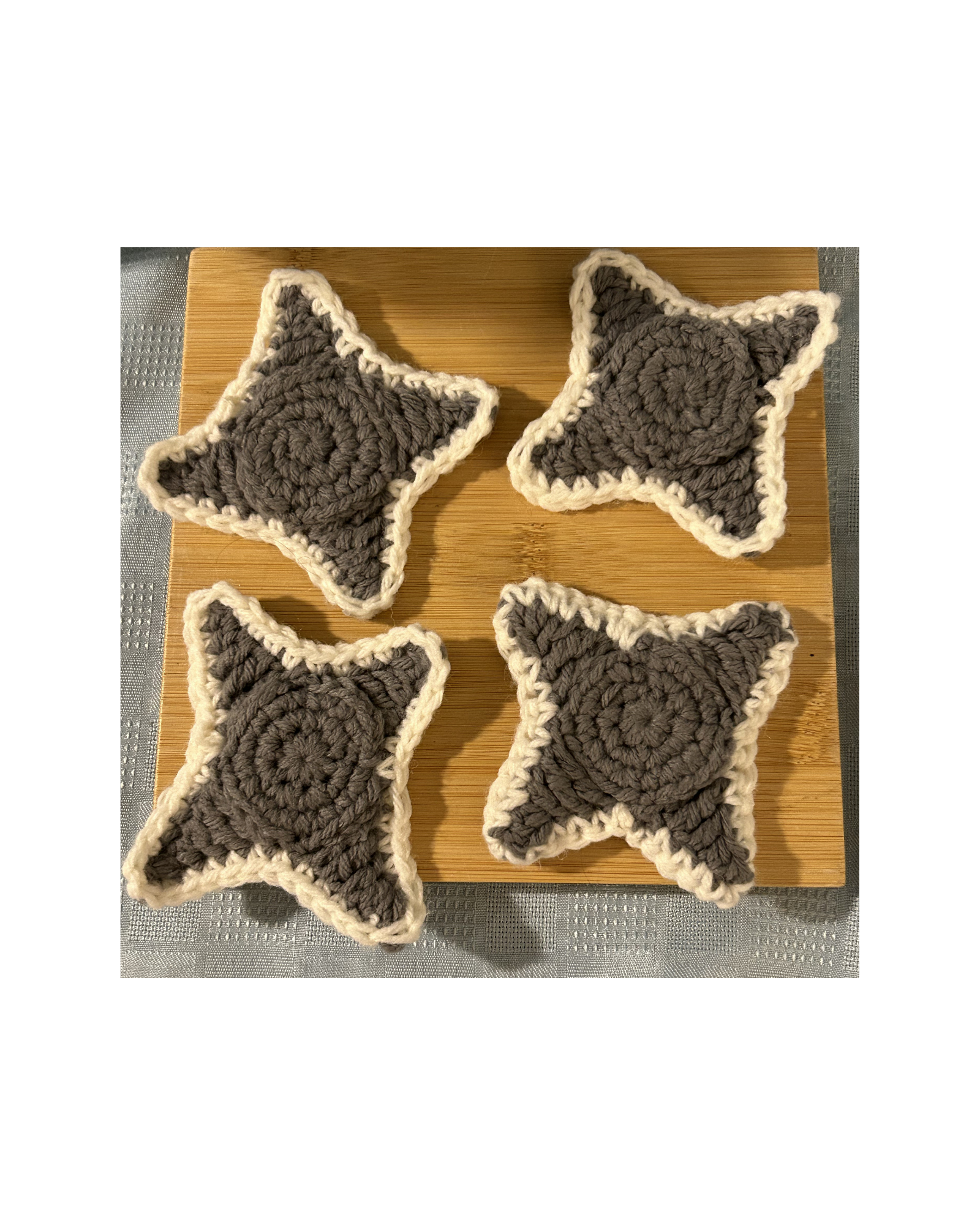 Brochet Crochet Fun Game Ninja Stars Set of 4