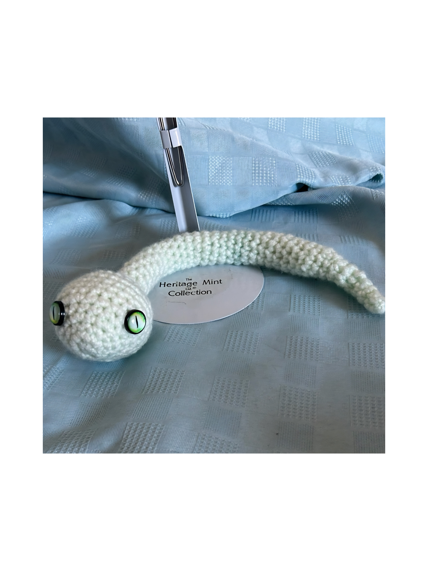 Cute Little Amigurumi Light Green Snake
