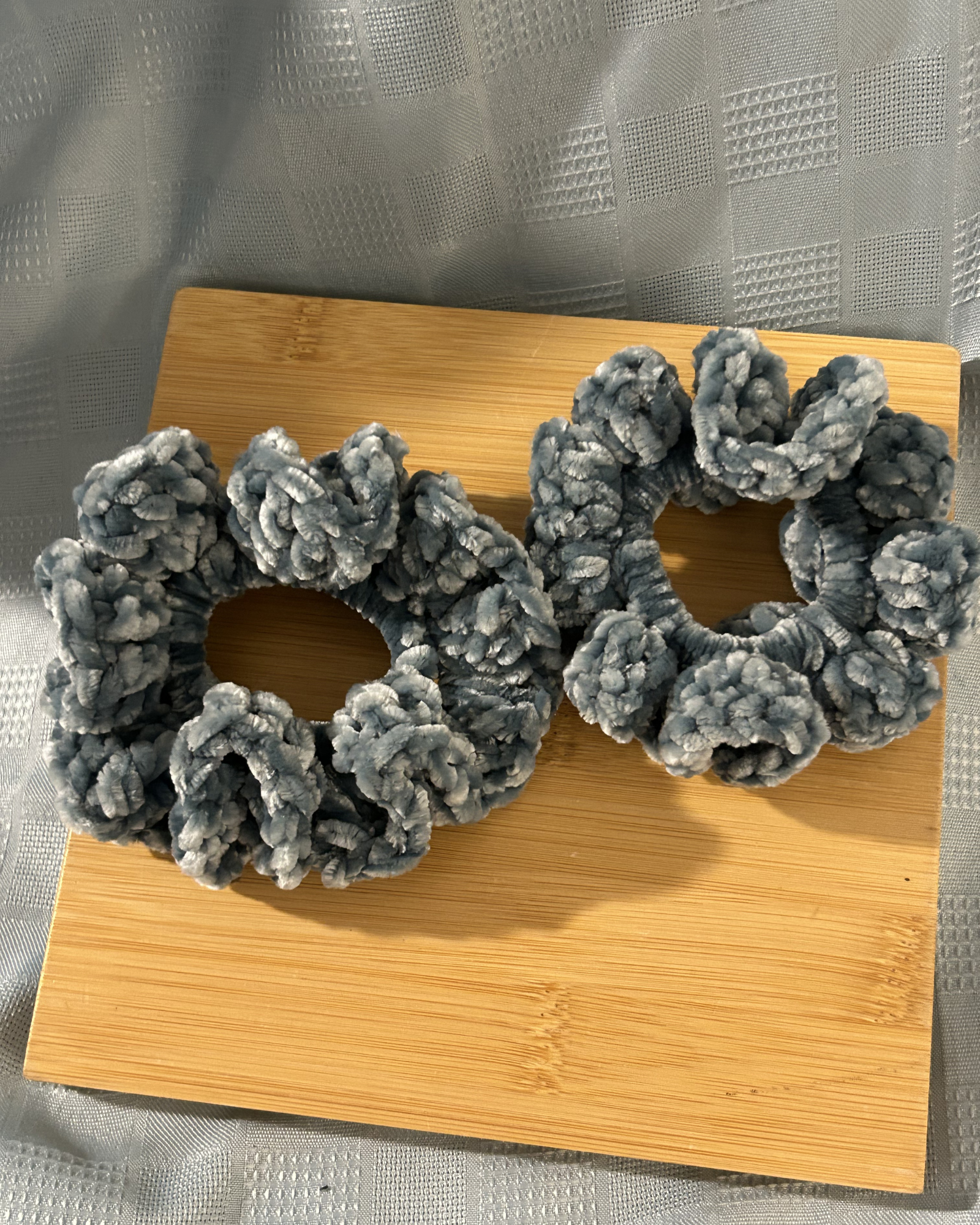 Crochet Velvet Elegance Scrunchie Set