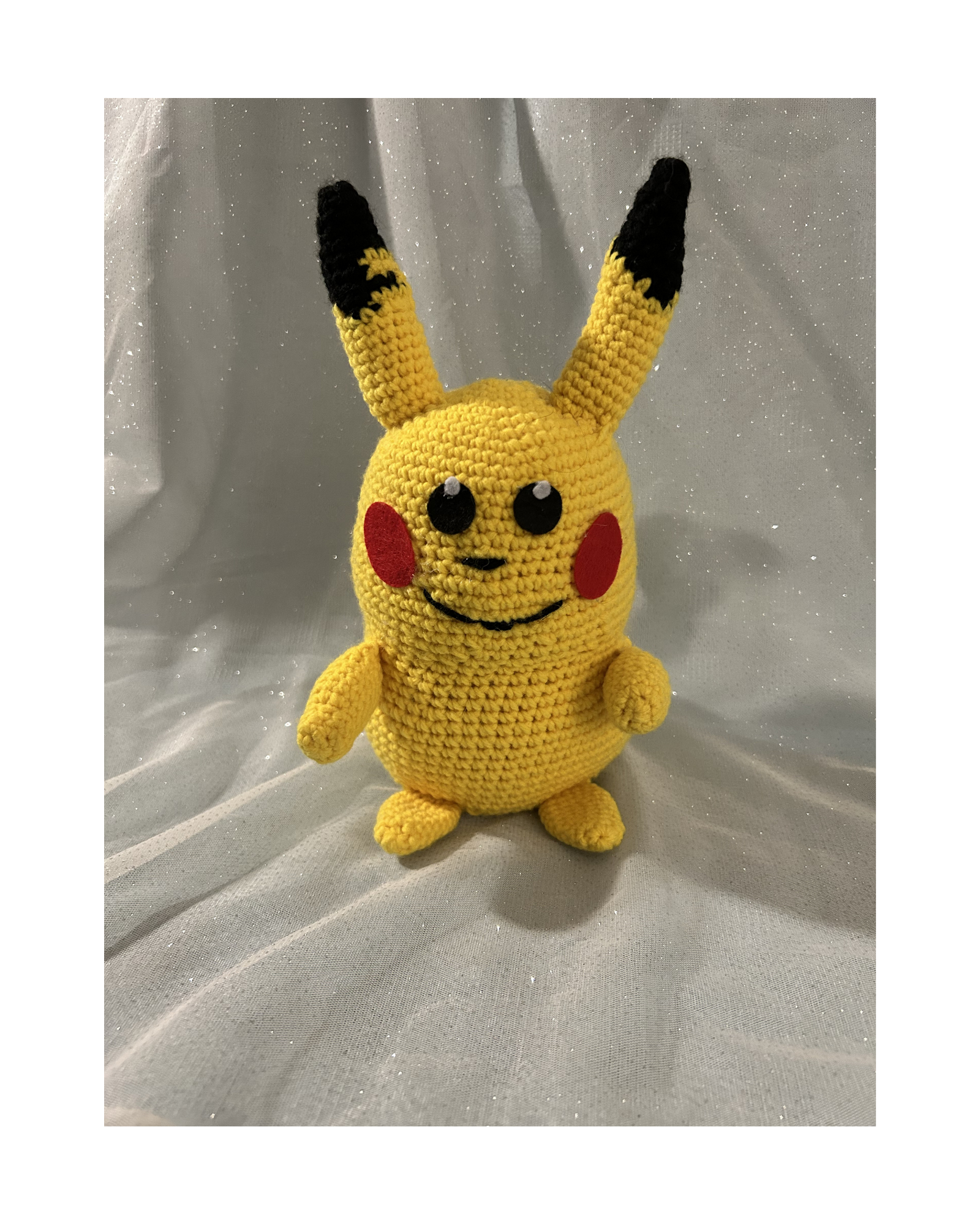 Handmade Crochet Pikachu Fan Art Amigurumi