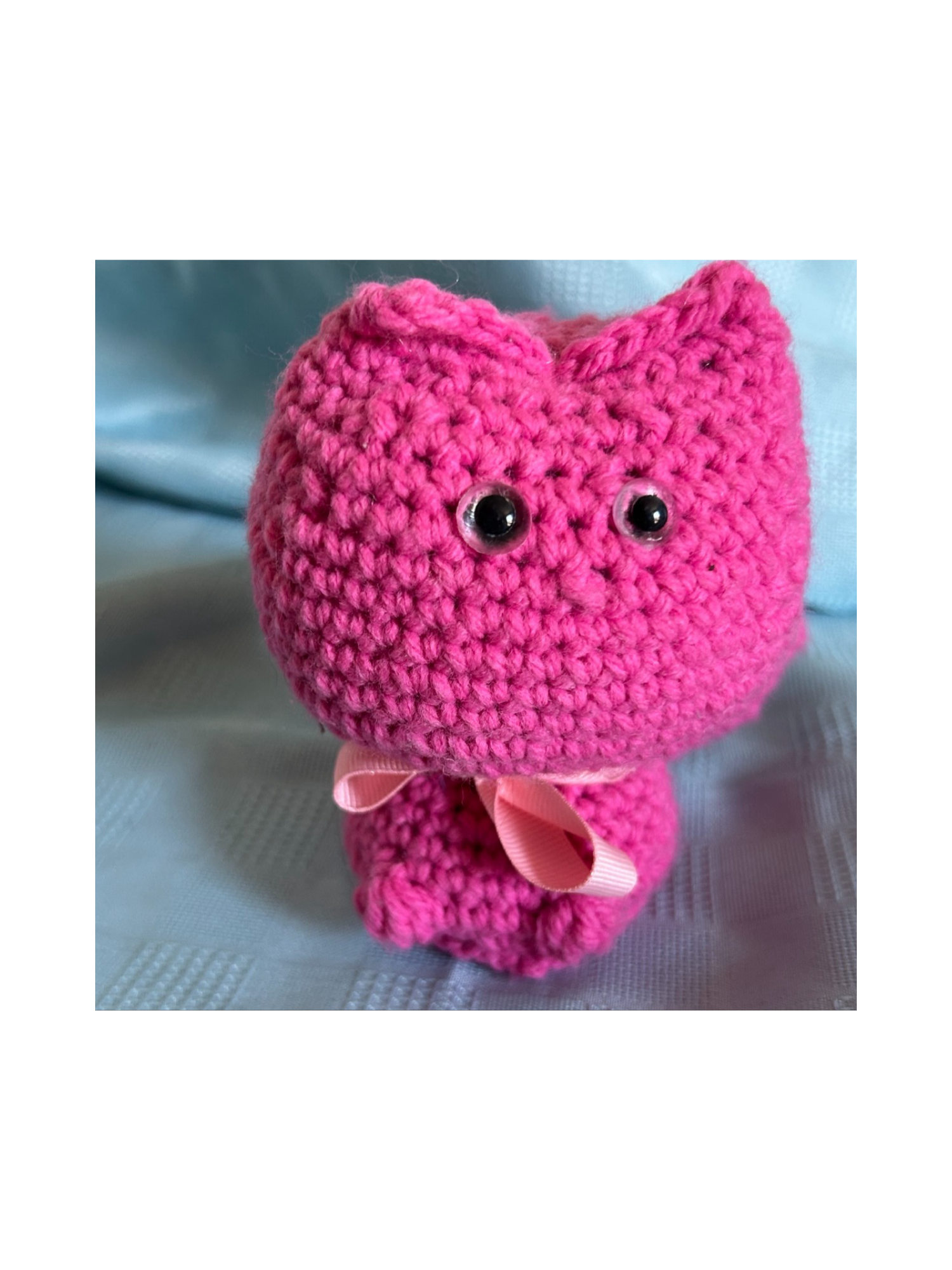 Hot Pink Chunky Amigurumi Kitty