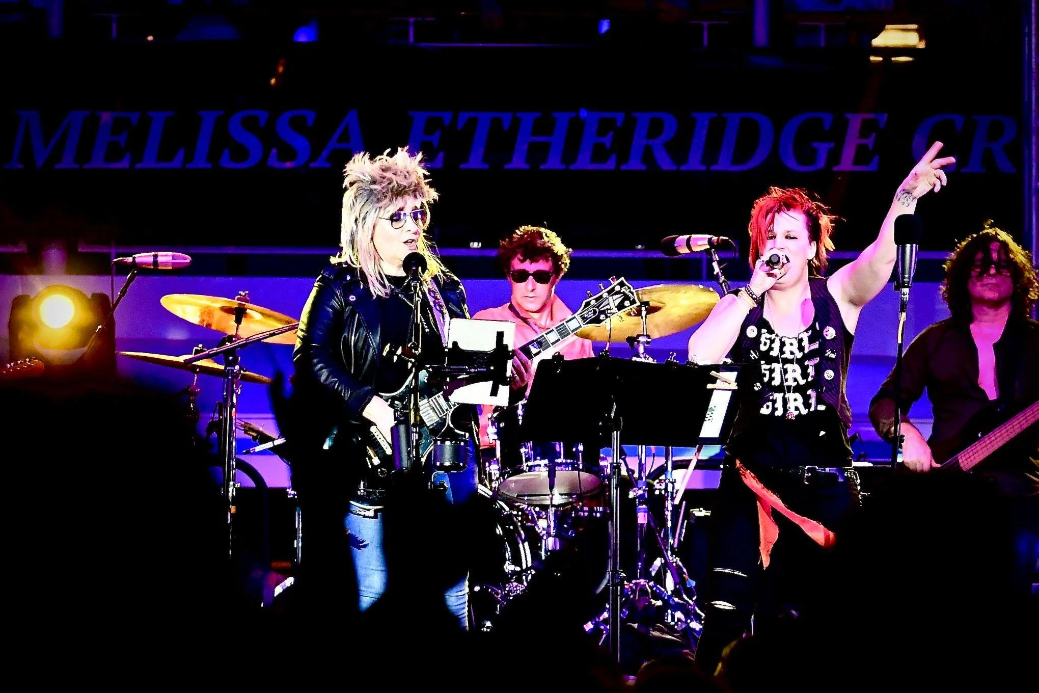 Singing backing vocals for Melissa Etheridge, 2019
