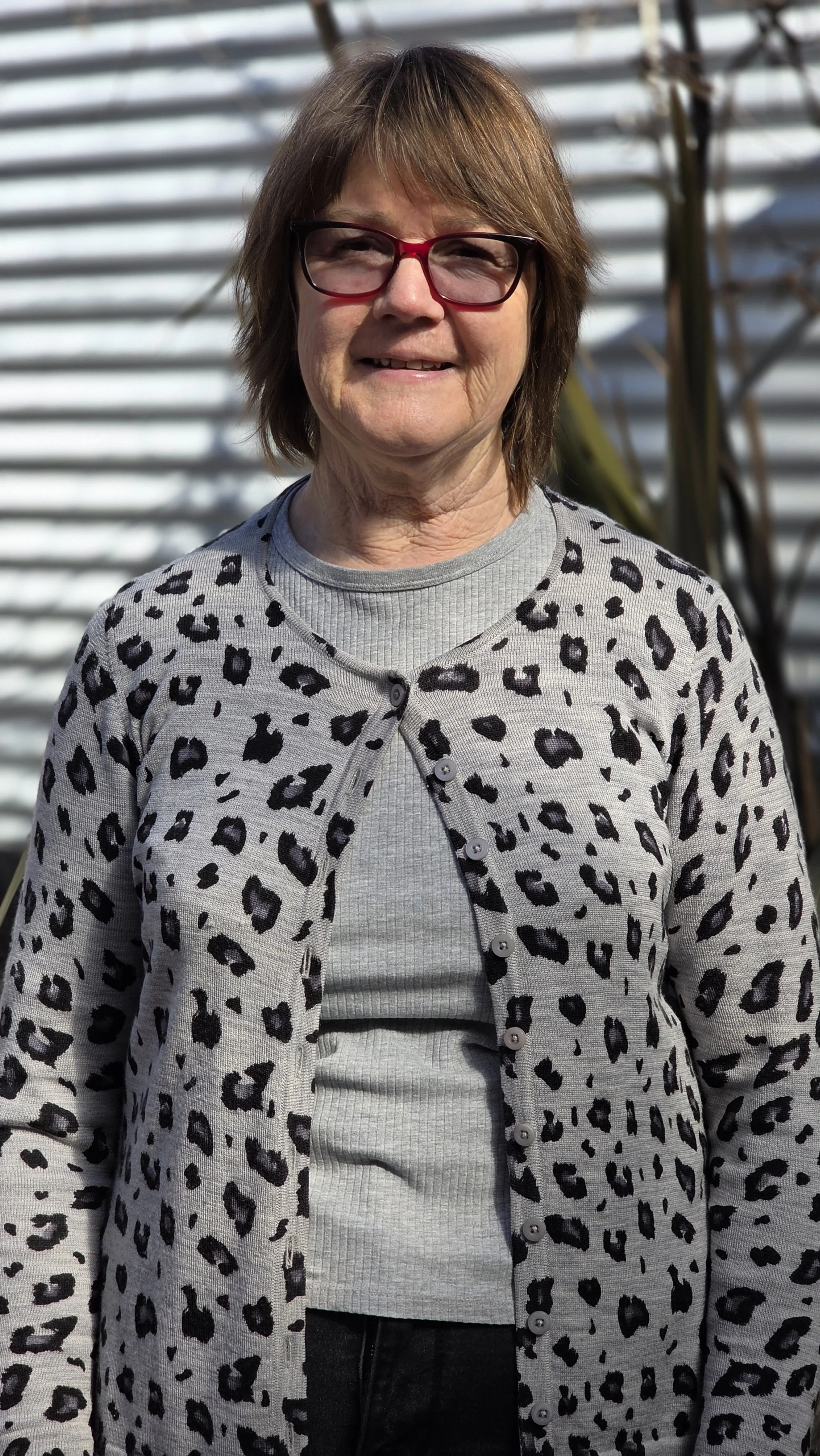 Silhouette of a bird standing on one leg, facing left.