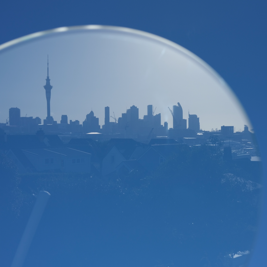 Auckland City skyline.