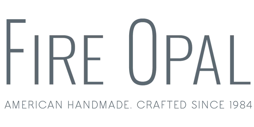 Text reading 'Fire-Opal' with a tagline below that says 'Innovative, Reliable, Trusted Fire Tools'.