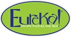 Eureka logo with green and blue colors and the text 'Explore Puzzles and More'