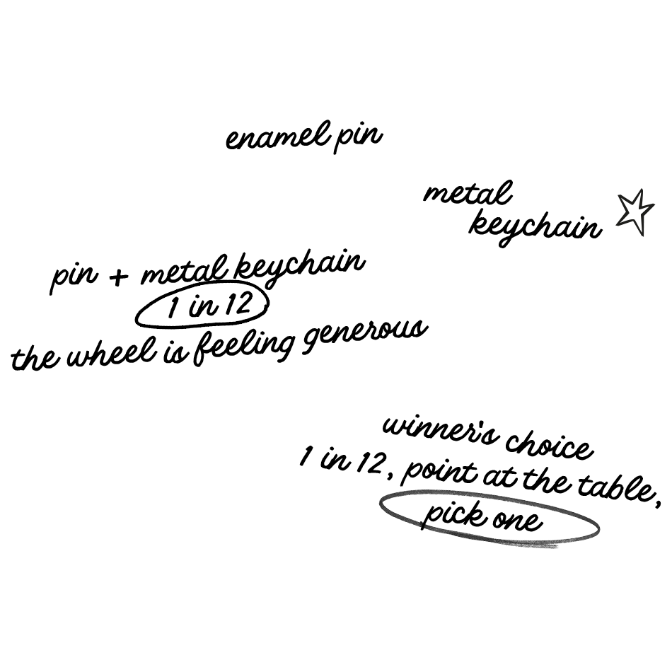 Black and white illustration of a person's face, wearing glasses, with a star-shaped accessory on their hair and a spiral in front of them.