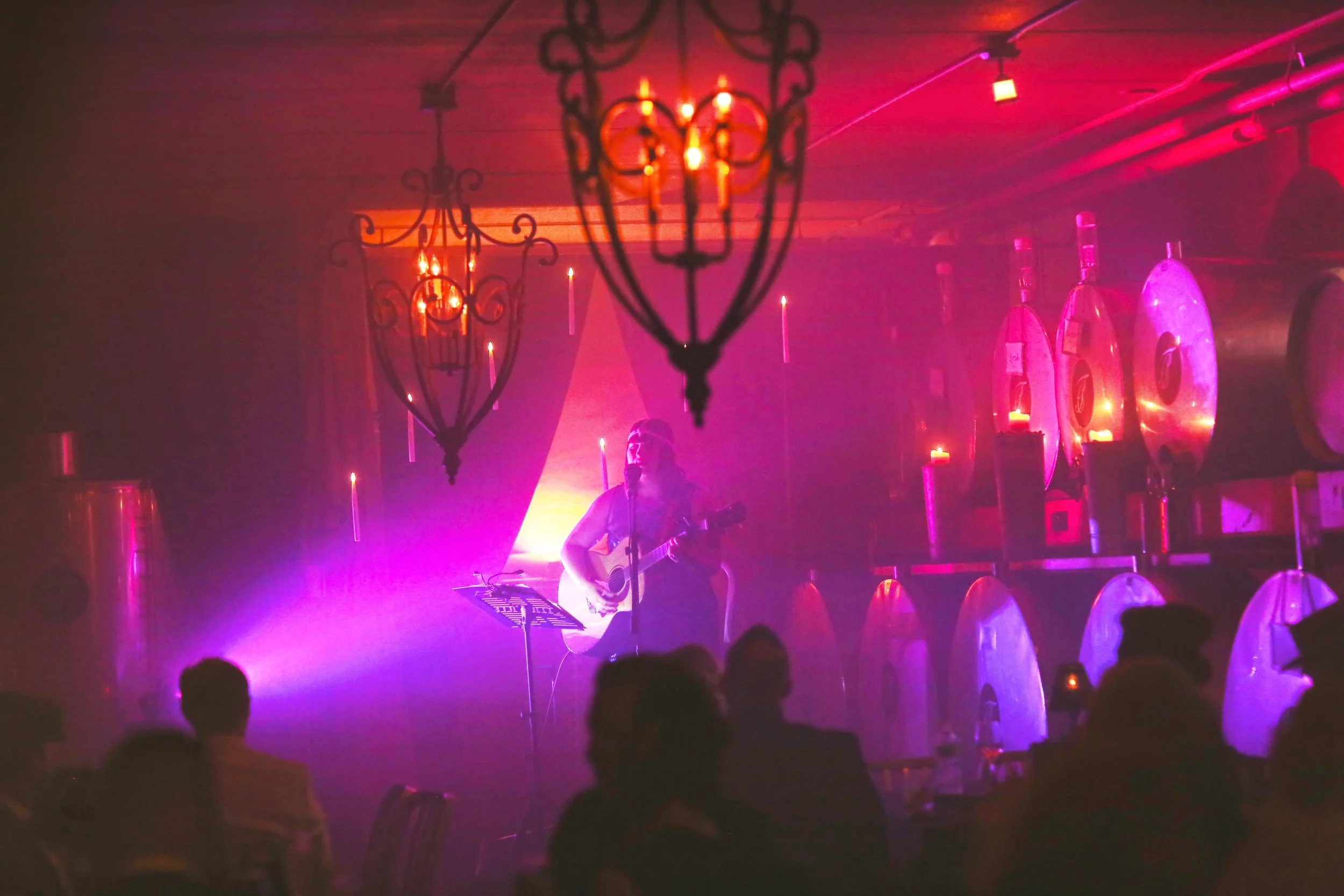 Live Music setup by Josh Lewis | Natalie Sprouse Singer