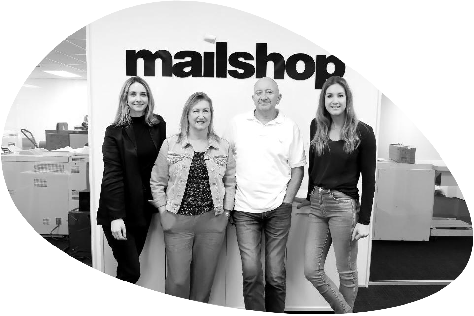 Mailshop team delivering personalised direct marketing and fulfilment solutions.