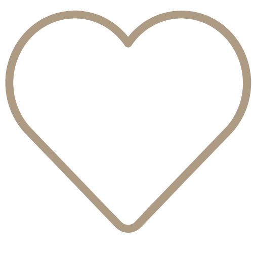 Outline of a heart with a black background inside the shape.