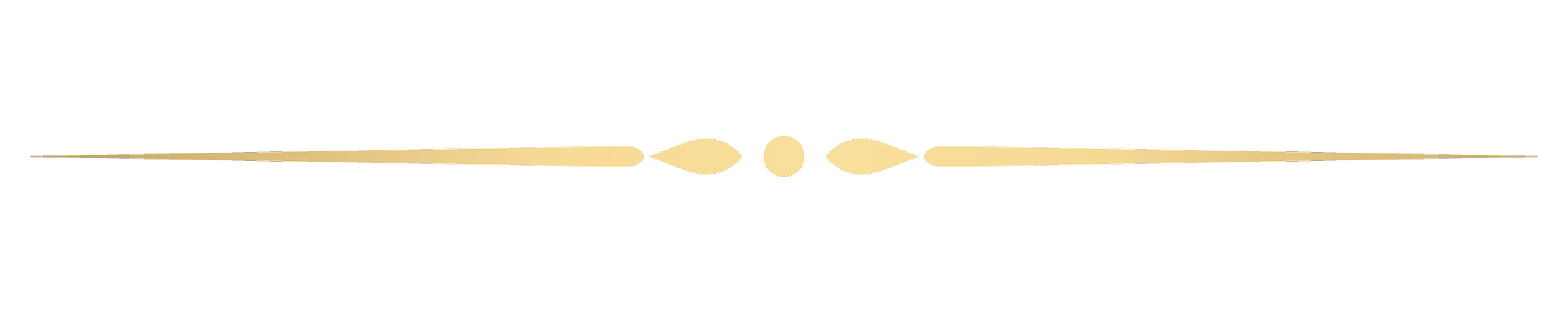 Decorative golden ornament with symmetrical floral-like design