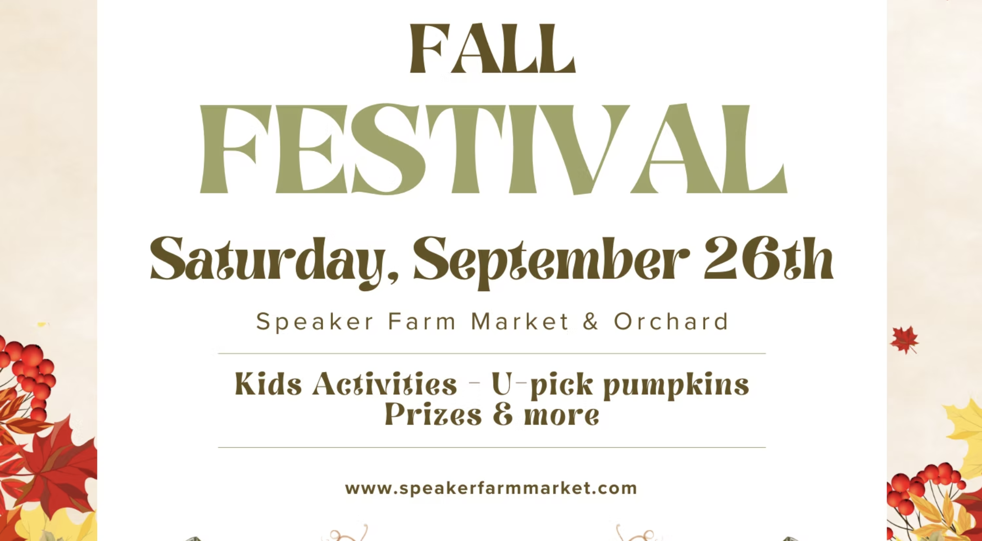 Fall Festival 2026