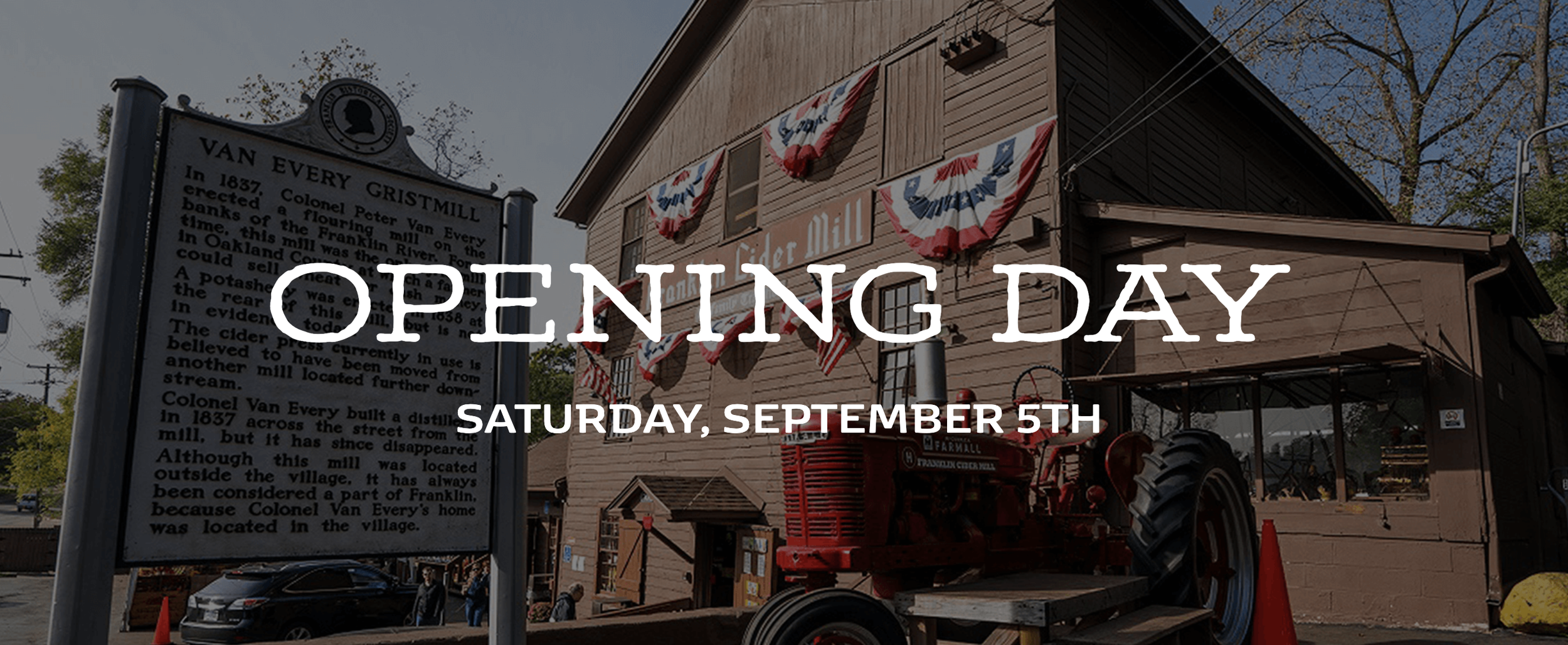 Franklin Cider Mill | Opening Day
