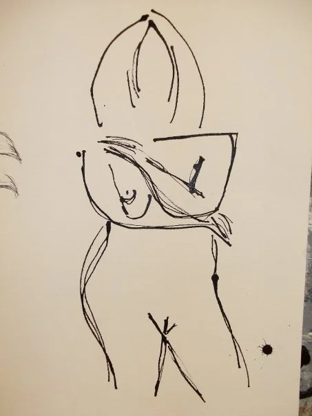 untitled 

ink on paper  
21"x 13.5"