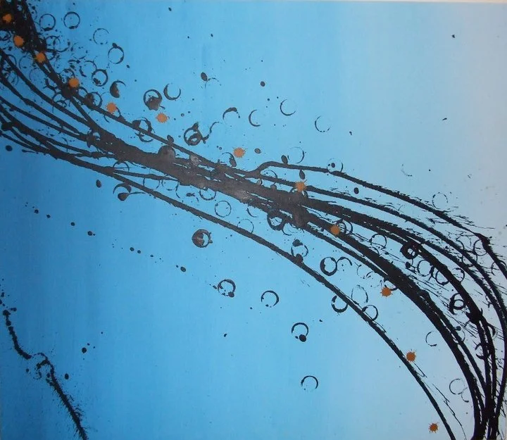 "relative calm"

acrylic on canvas 
30"x35"