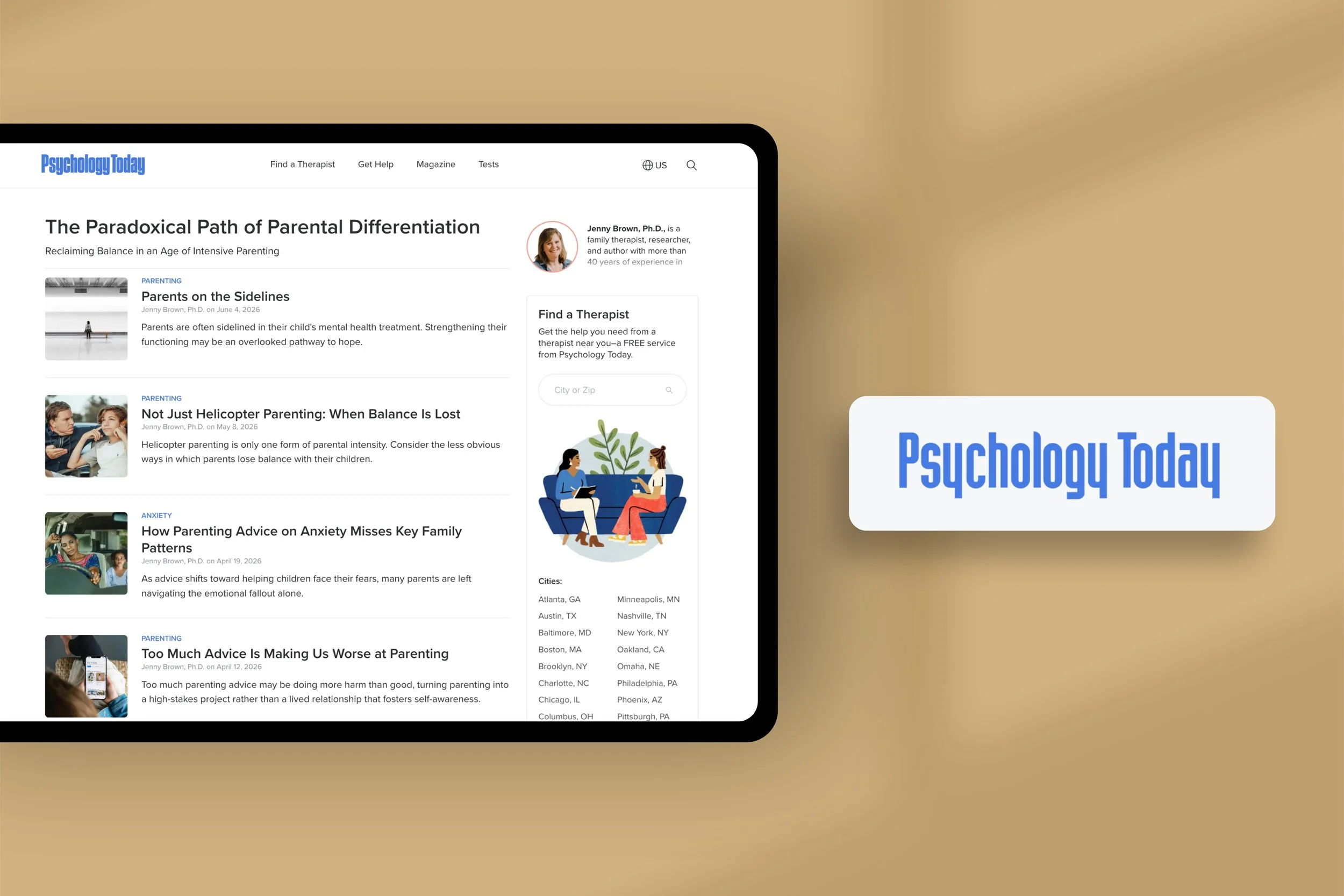 Dr. Jenny Brown's Profile on Psychology Today