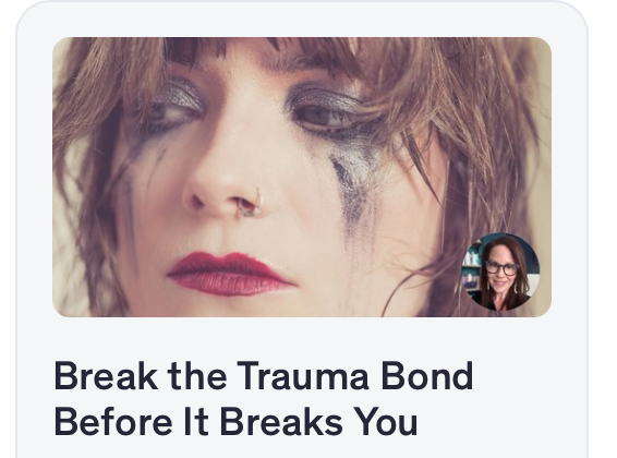 Break the trauma bond