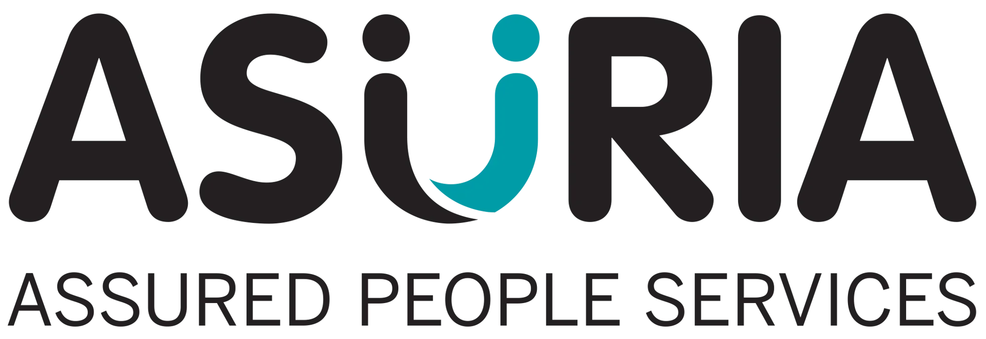 The logo of ASURIA, an organization providing assured people services, featuring the tagline "assured people services" underneath.