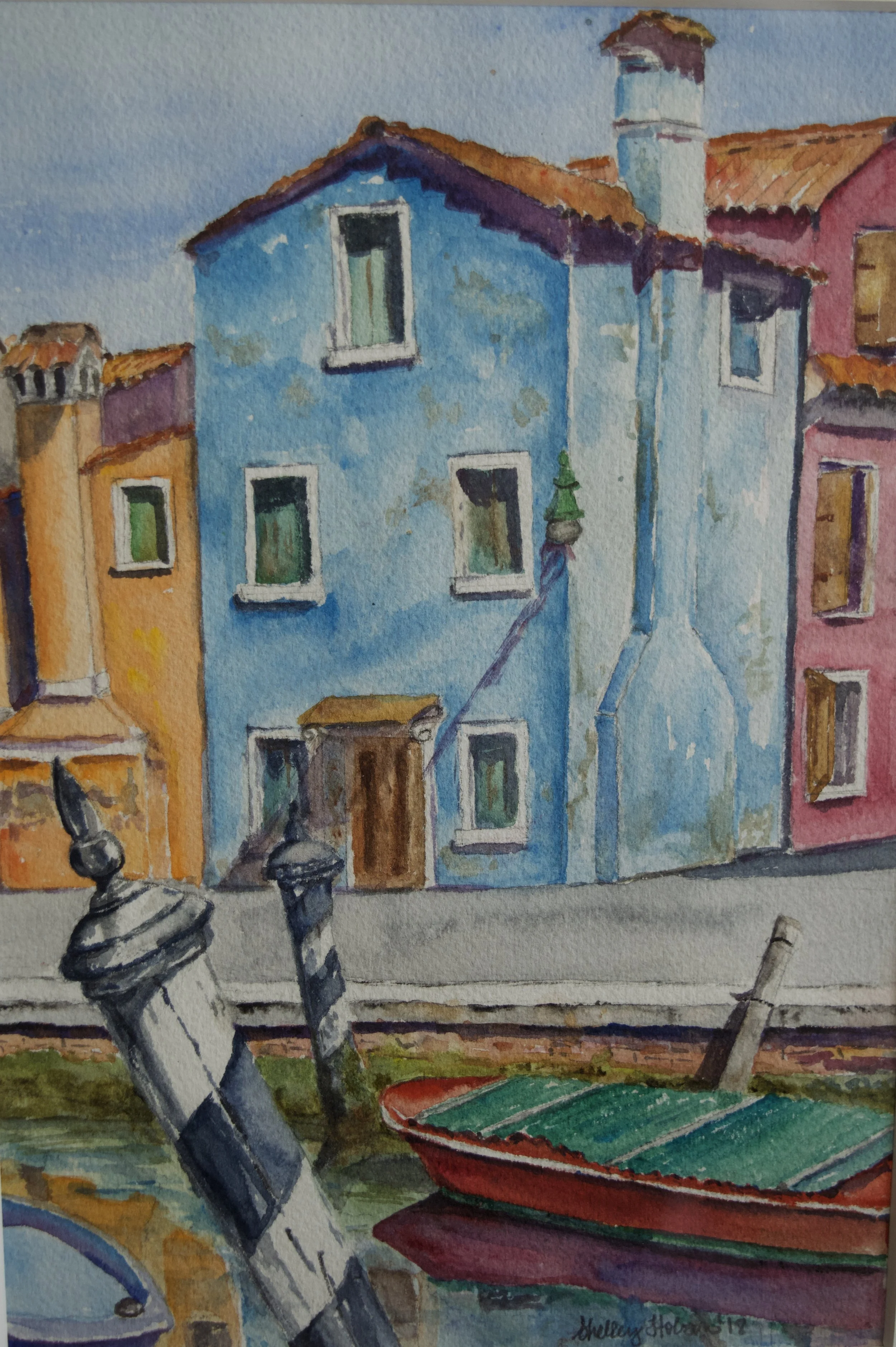 Burano Rainbow, 2019,
17 × 15 in.