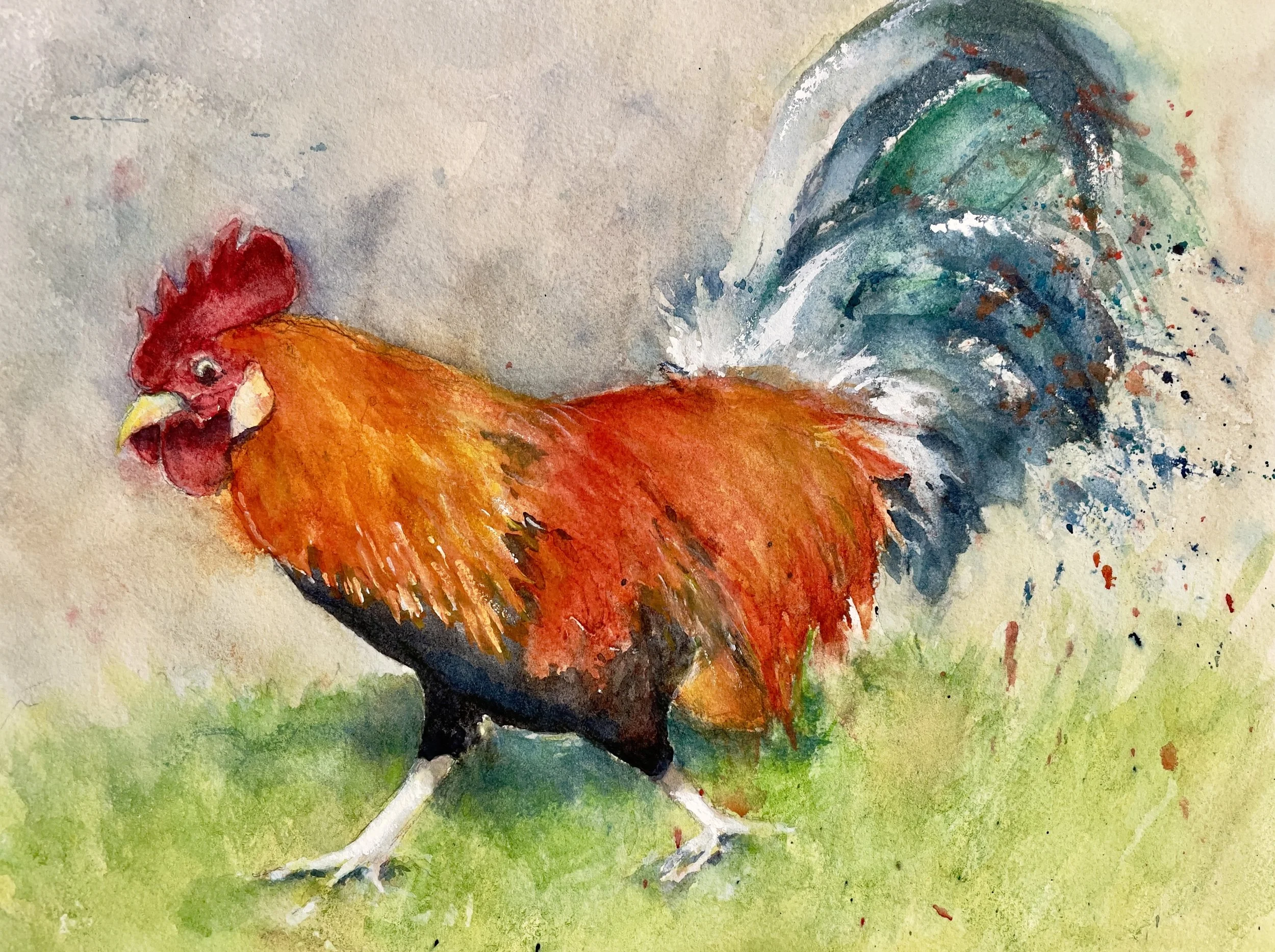 Shake a Tail Feather, 2025,
15 × 19 in.