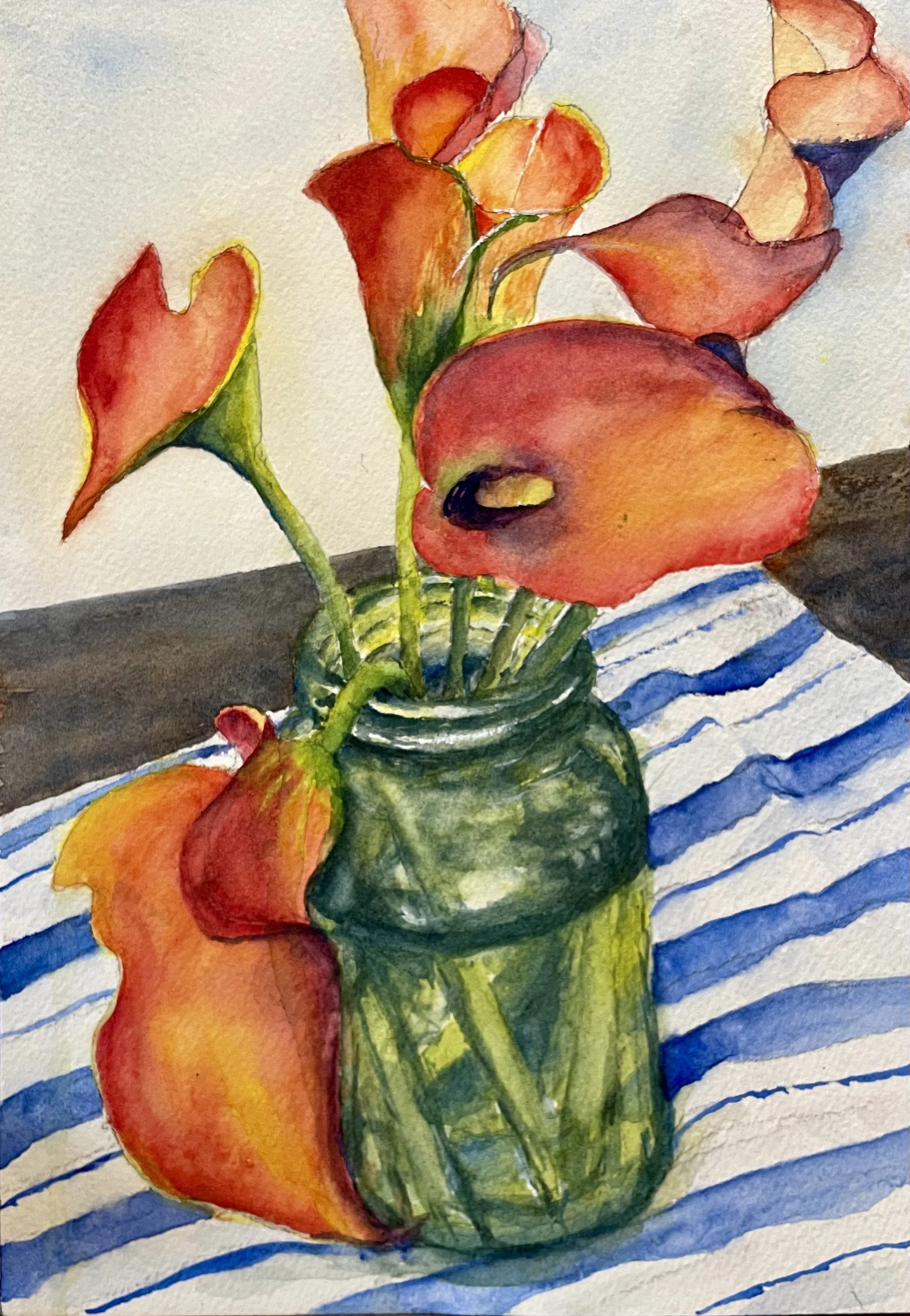 Callas in the Kitchen, 2025,
12 × 16 in.