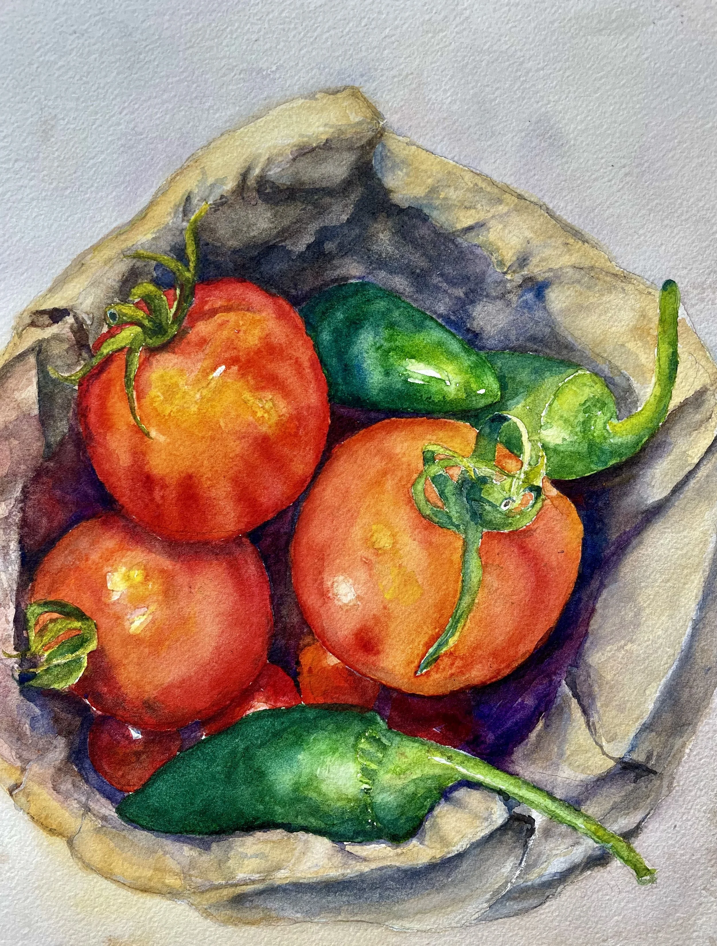 Gift from a Neighbor, 2025,
14 × 18 in.