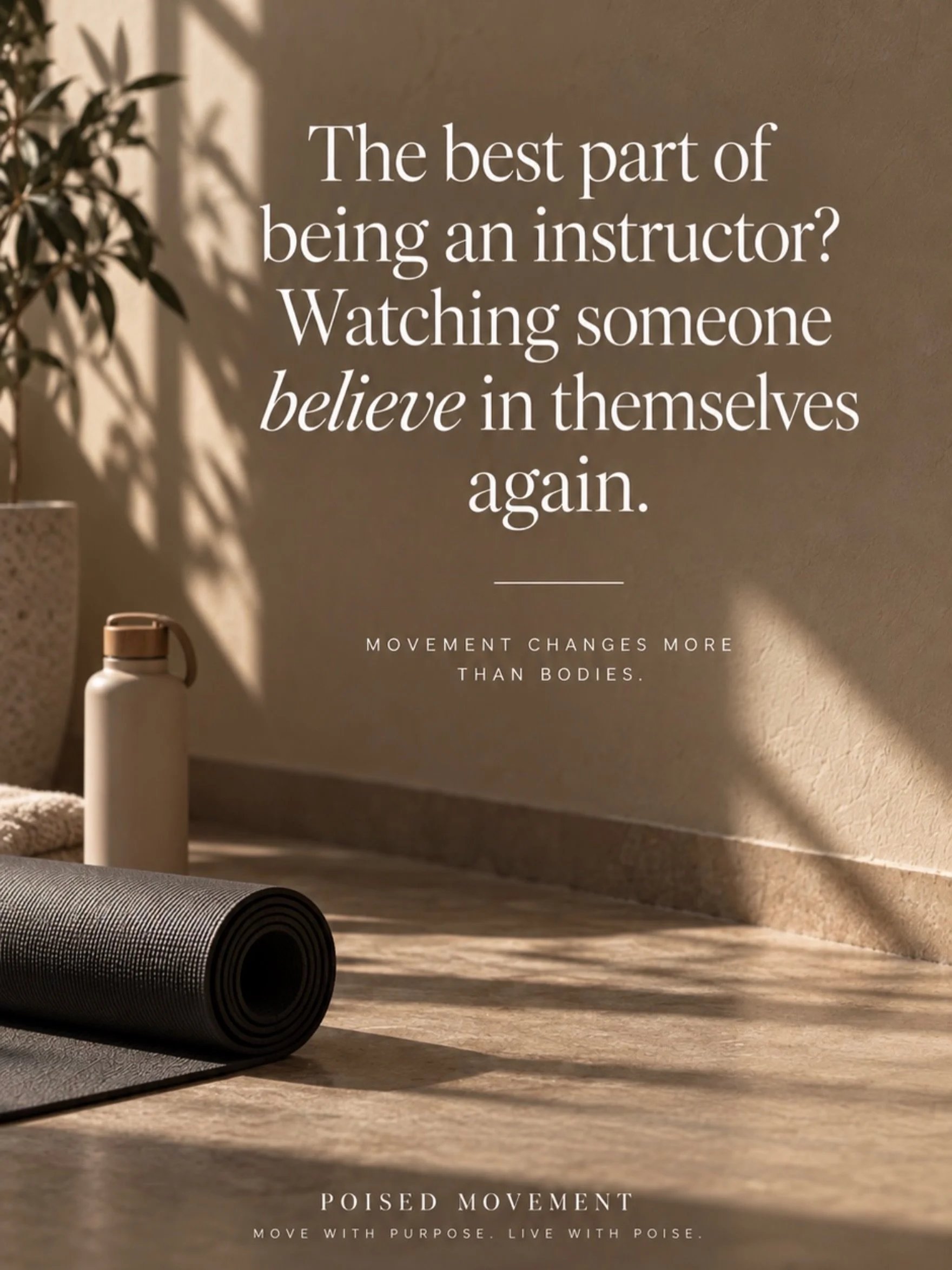 One of the most rewarding parts of teaching movement is watching someone realize just how capable they are. 🤍

More strength. More confidence. More trust in your body.

That&rsquo;s the feeling I want every Poised class to leave you with.

Move with