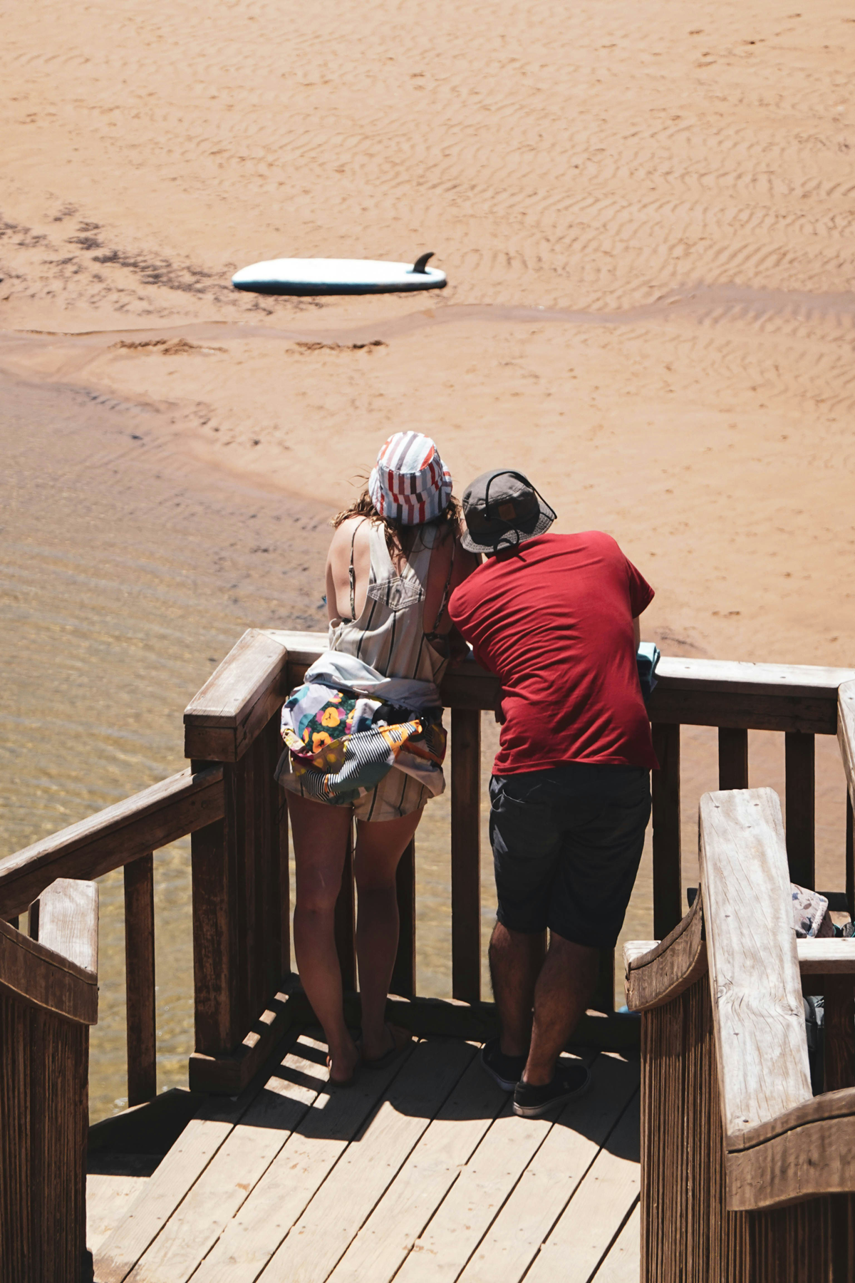 Couple enjoying beach in Australia on a partner visa
