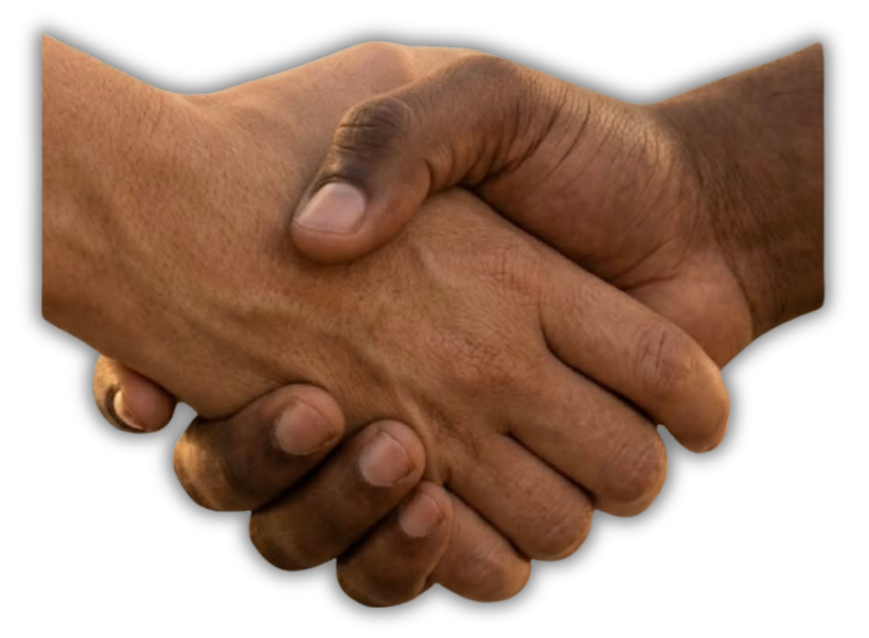 Deux mains se serrant la main dans un geste de poignée de mains