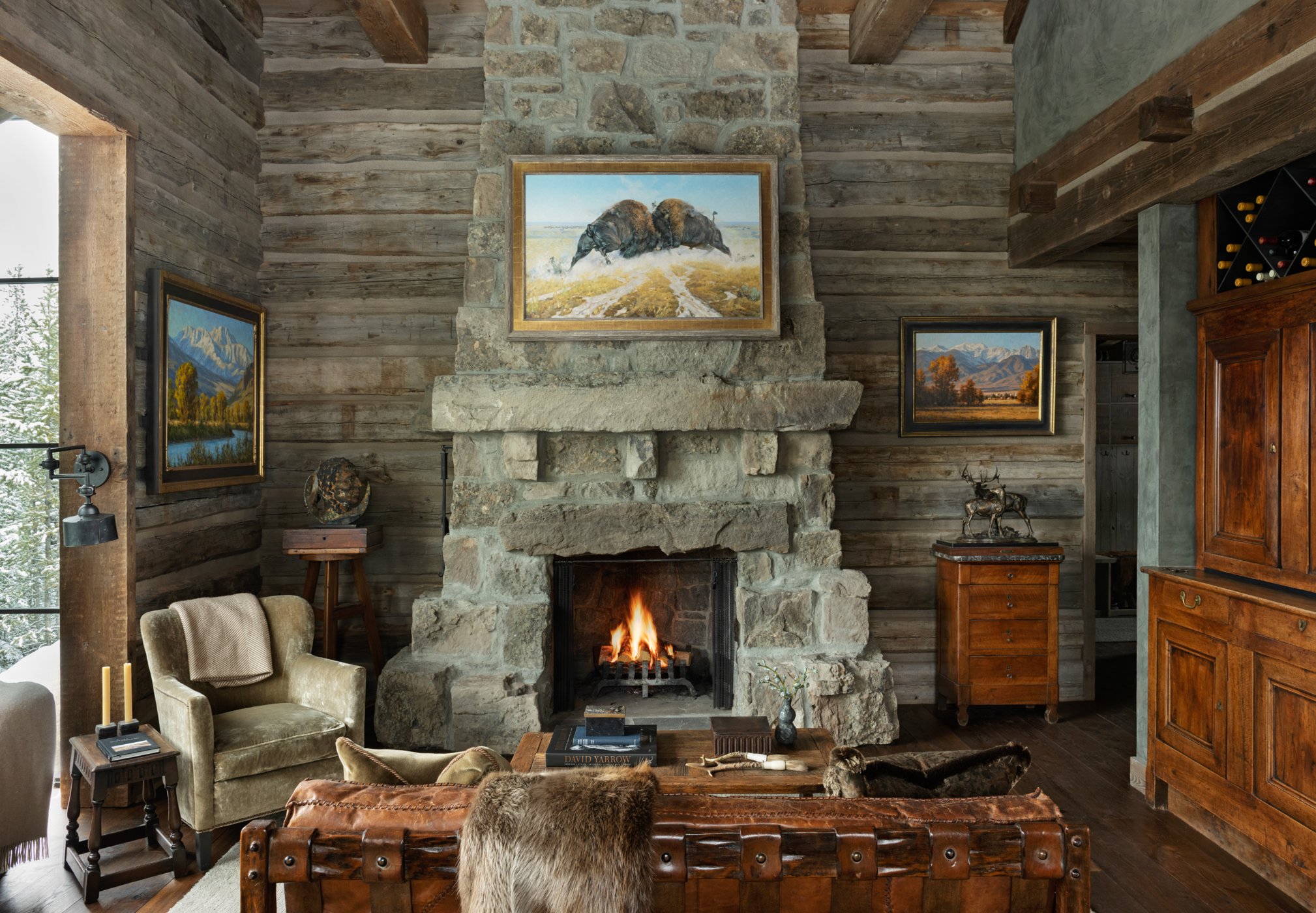 Capturing Cozy - A Snowy Photoshoot at a Yellowstone Club Guest Cabin