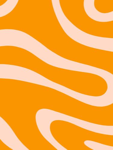 Abstract pattern with orange and beige wavy lines