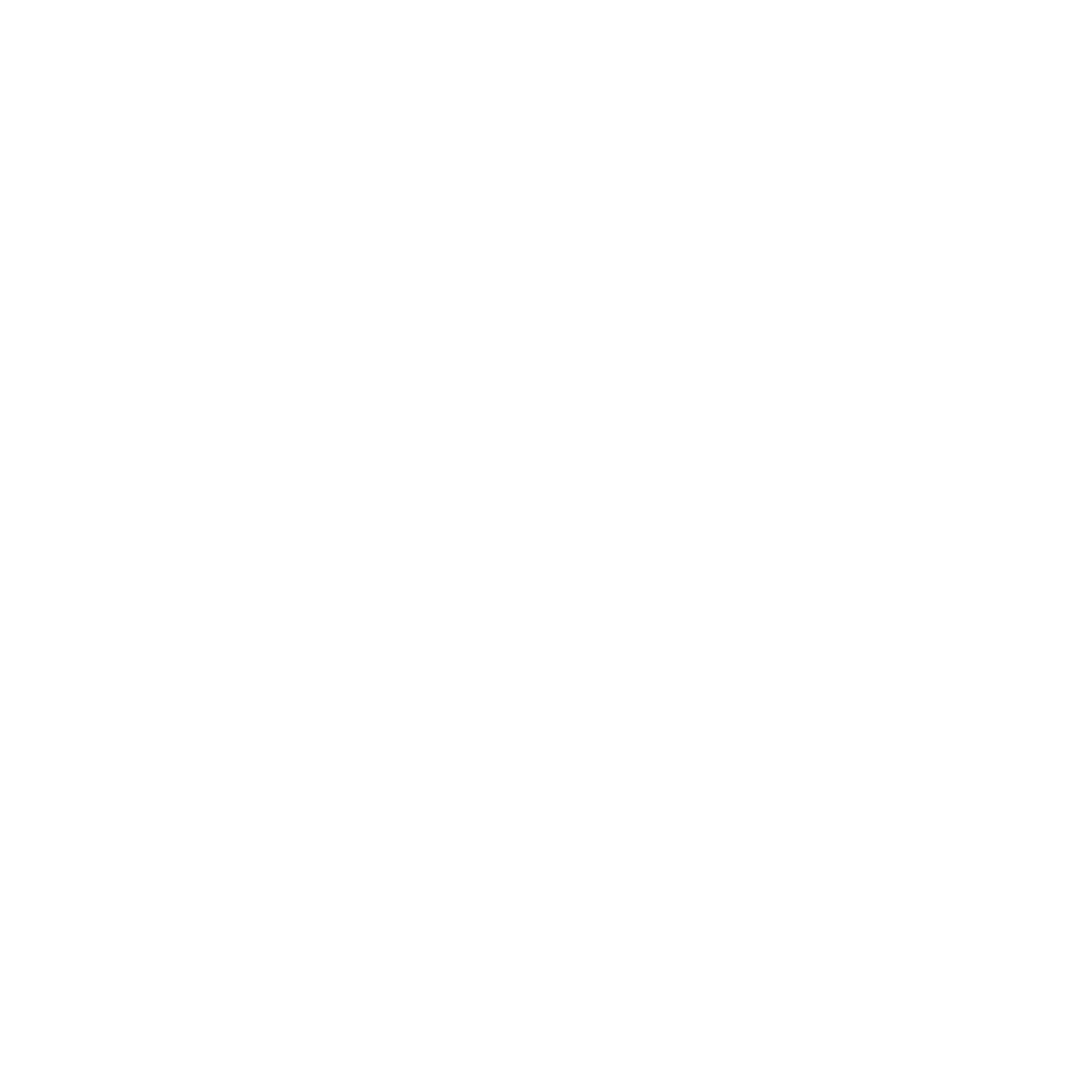 A white house icon with a curved line connecting it to a circle on a black background.