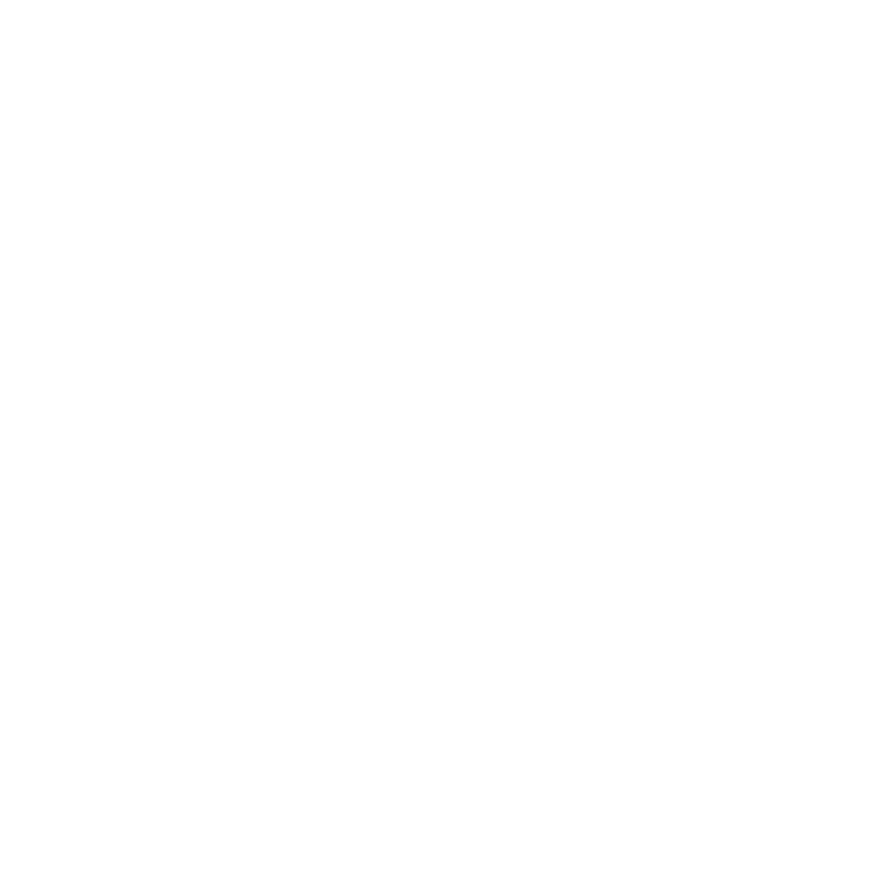 Black and white icon of a speaker with a grille on a square background.
