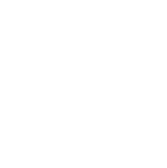 Outline of a multi-story building with a small house in front.
